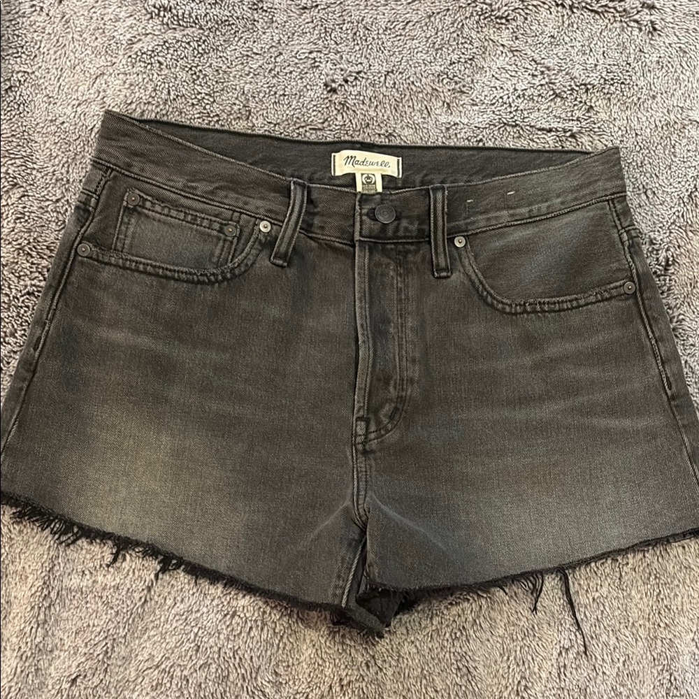 Madewell Black Denim Cutoff Shorts size 29